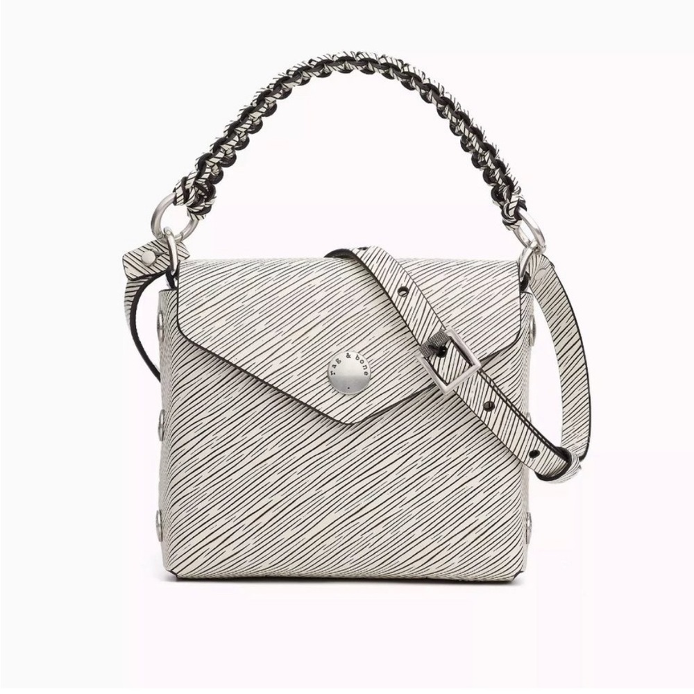 Rag & Bone Micro Atlas Crossbody Bag in Black and White